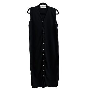 Merona Black Button Midi Dress